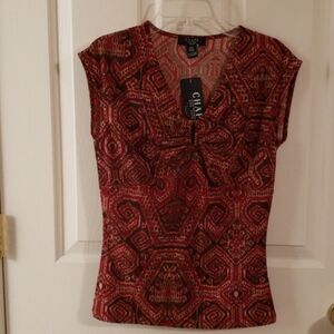 Chaps Sleeveless Dressy Top Size Small Petite NWT